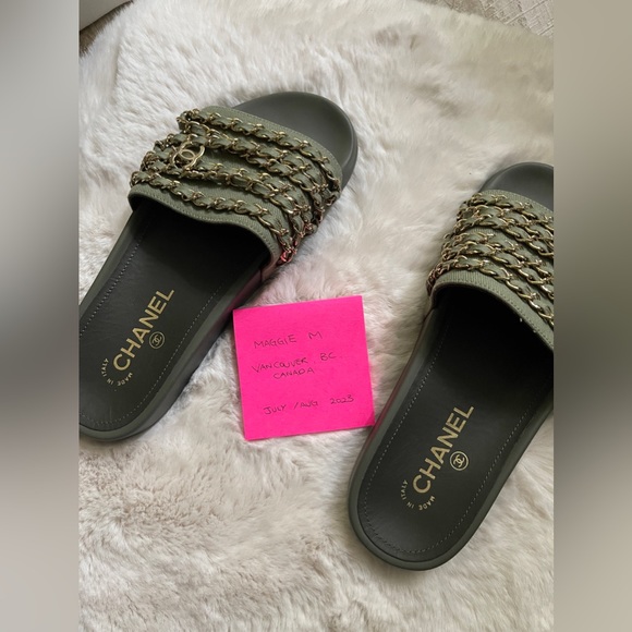 BN ✨ Chanel CC Chain Slides - Size 37 - Picture 4 of 5